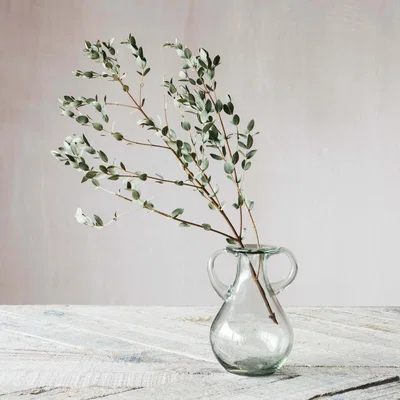Graham & Green Glass Vase with Handles