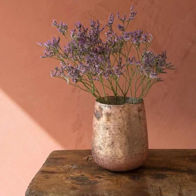 Graham & Green Antiqued Rose Gold Vase