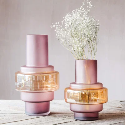 Graham & Green Mauve Ombre Tiered Vase