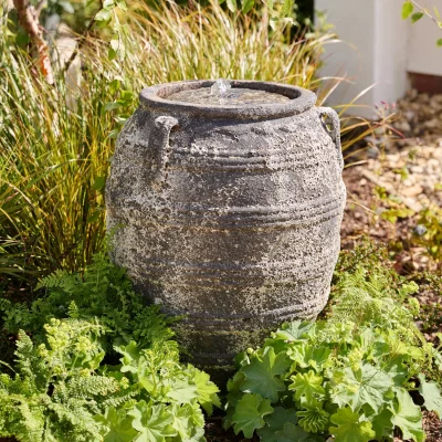 Gardenesque Sable Ancient Stone Glaze | Vase Water Feature