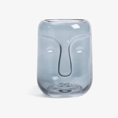 Habitat Habitat Boho Small Face Vase - Blue