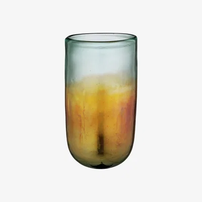 Habitat Habitat Thea Amber Metallic Iridescent Glass Vase