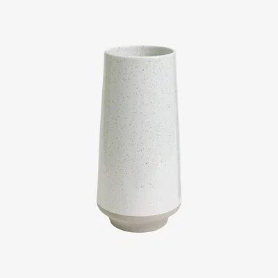 Habitat Habitat Reactive Glaze Dipped Ceramic Vase  - White