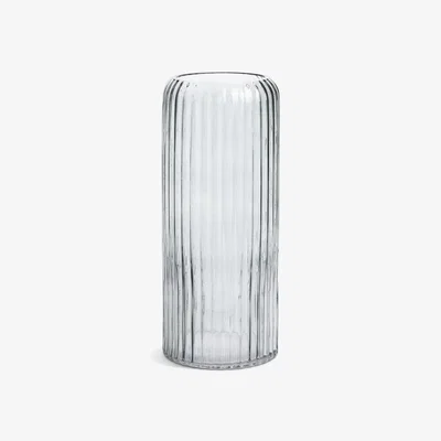 Habitat Habitat Tall Ribbed Glass Vase - Clear