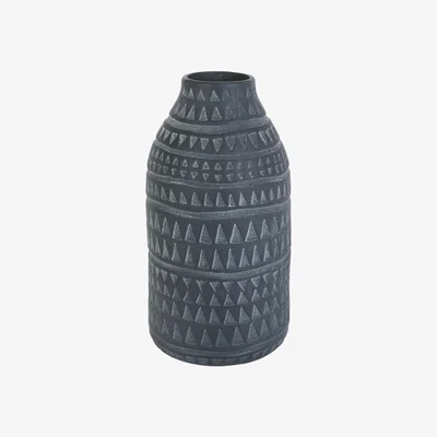 Habitat Habitat Sian Dark Grey Textured Tall Vase