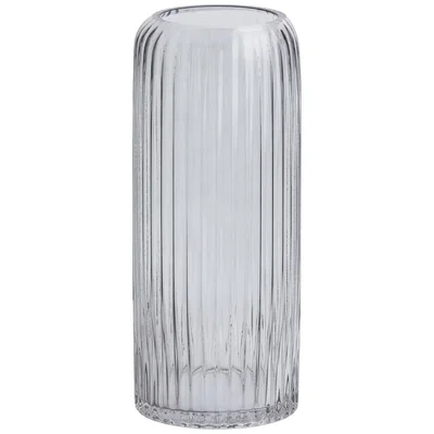 Habitat Habitat Clear Ribbed Vase - Glass