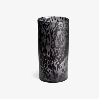 Habitat Habitat Large Smoked Glass Vase - Black & Grey