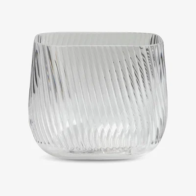 Habitat Habitat Small Ribbed Glass Vase - Clear