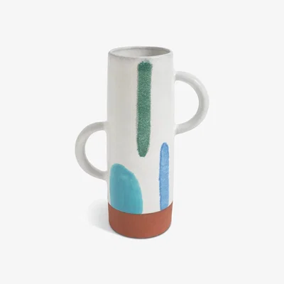 Habitat Habitat 60 Radica Ceramic Handle Vase by Silvia Kamodyova