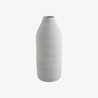 Habitat Habitat Anzia White Textured Ceramic Tall Bottle Vase
