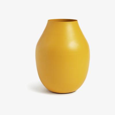 Habitat Habitat Roma Metal Vase - Yellow