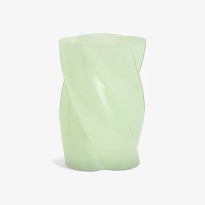 Habitat Habitat Twisted Glass Vase - Green