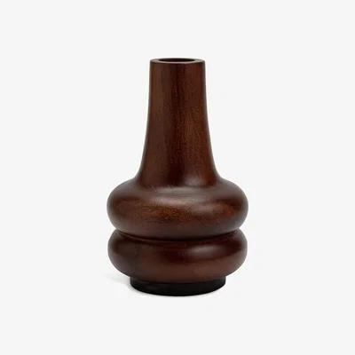 Habitat Habitat Mango Wood Large Bud Vase - Brown