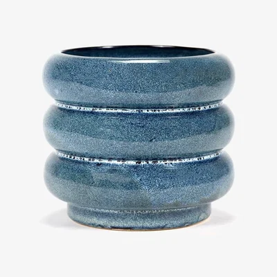 Heal's Serax Sixties Flower Pot Blue Large