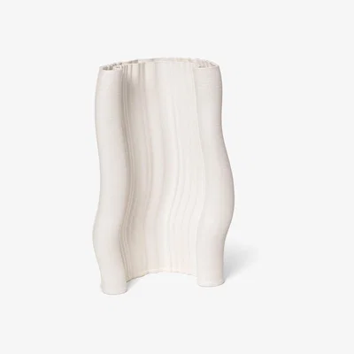 Heal's ferm LIVING Moire Vase Off-White