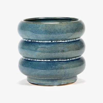 Heal's Serax Sixties Flower Pot Blue Small