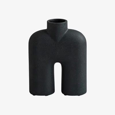 Heal's 101 Copenhagen Cobra Vase Double Mini Black - Heal's UK Furniture