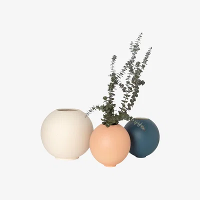 Heal's Heal's Round Vase Blue Medium - Heal's UK Furniture