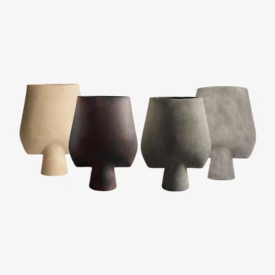 Heal's 101 Copenhagen Square Vase Coffee Large - Heal's UK Furniture