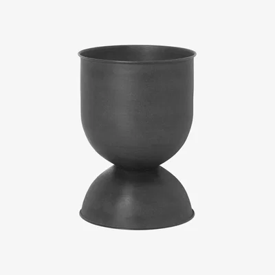 Heal's ferm LIVING Hourglass Pot Black Extra Small