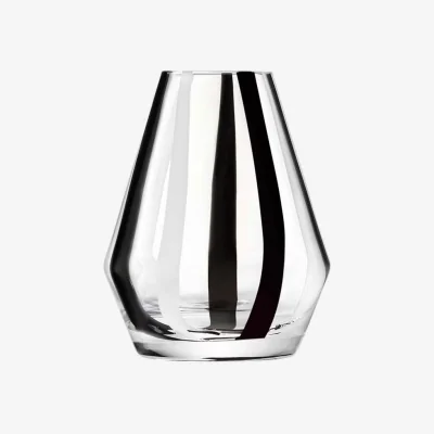 Heal's LSA Stripe Vase Black/White 14cm