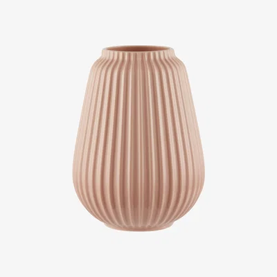 Homebase House Beautiful Line Textured Ceramic Vase - Blossom