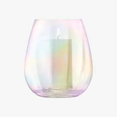 John Lewis LSA International Pearl Optic Lantern/Vase, H22cm