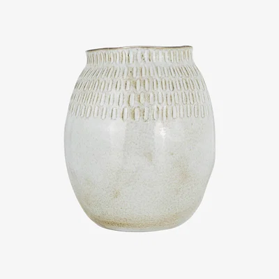 John Lewis nkuku Anjuna Vase, H32.5cm, Off White