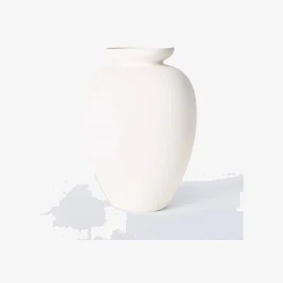 John Lewis John Lewis Tall Ceramic Urn Vase, H27cm, Cream