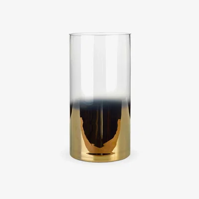 John Lewis pols potten Hurricane Half Gold Vase, Large, H29.5cm