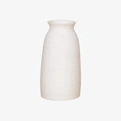 John Lewis Floralsilk Zen Slim Ceramic Vase, H28cm, White