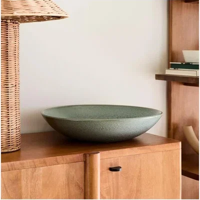 John Lewis west elm Ceramic Centrepiece Bowl, 46cm, Cool Blue