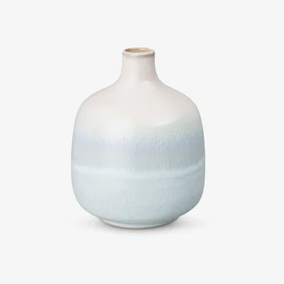 John Lewis Denby Quartz Rose Square Bud Vase, H13cm, Pink/Blue