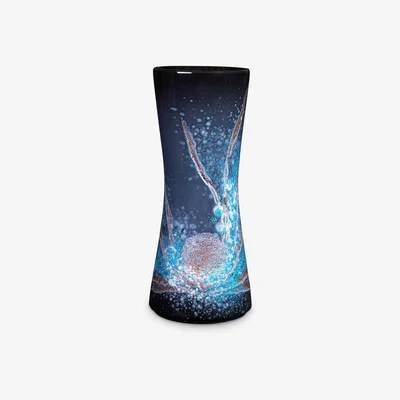 John Lewis Poole Pottery Celestial Hourglass Vase, H34cm, Blue