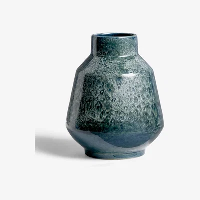 John Lewis John Lewis & Partners Alis Vase, H18cm, Reactive Blue