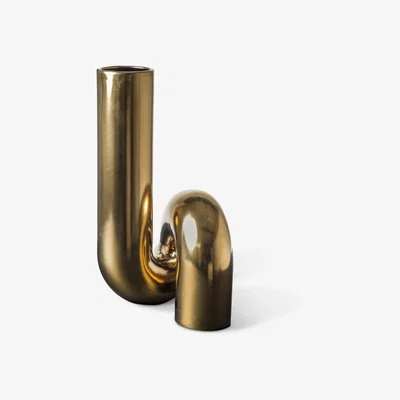 John Lewis pols potten Yourtube Vase, H37cm, Gold