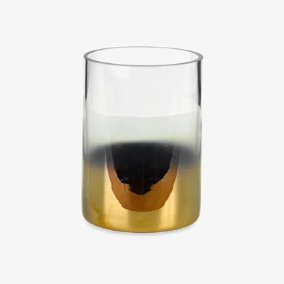 John Lewis pols potten Hurricane Half Gold Vase, Small, H14cm