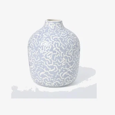 John Lewis John Lewis Archive Heart Stoneware Vase, Blue