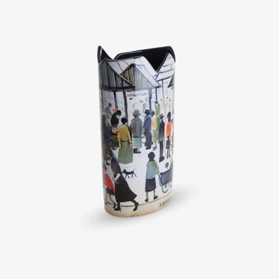 John Lewis Parastone for John Beswick Lowry 'Market Scene, Northern Town' Vase, H22cm