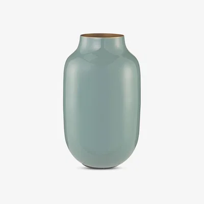 John Lewis Pip Studio Blushing Birds Enamel Vase, 25cm, Green