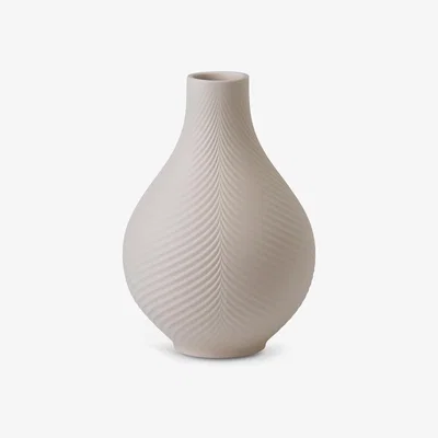 John Lewis Wedgwood Jasper Folia Bulb Vase, H24cm, Powder Pink