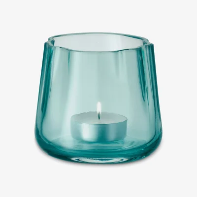 John Lewis LSA International Lagoon Tealight Holder/Vase, H8cm