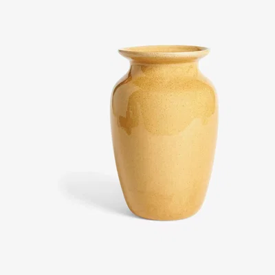 John Lewis John Lewis Reactive Glaze Stoneware Urn Vase, H26.5cm, Yellow
