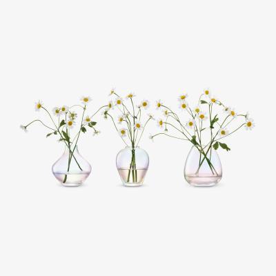 John Lewis LSA International Mother of Pearl Trio of Vases, H9.5cm