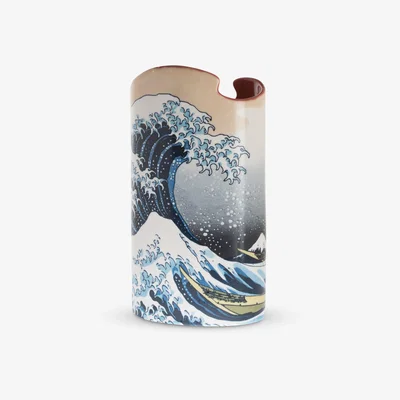 John Lewis Parastone for John Beswick Hokusai 'The Wave' Vase, H22.5cm, Multi