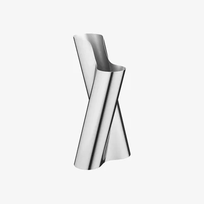 John Lewis Georg Jensen Lituus Stainless Steel Floor Vase, H50cm