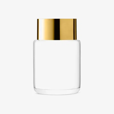 John Lewis LSA International Aurum Vase, H30cm, Clear/Gold