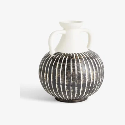 John Lewis John Lewis & Partners Stripe Vase with Handles, H23.5cm, Multi