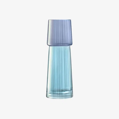 John Lewis LSA International Gems Glass Vase, H32cm, Sapphire