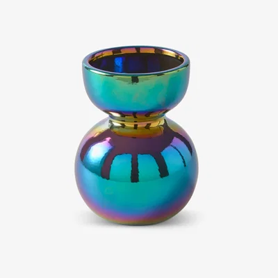 John Lewis pols potten Boolb Iridescent Ceramic Vase, Oily
